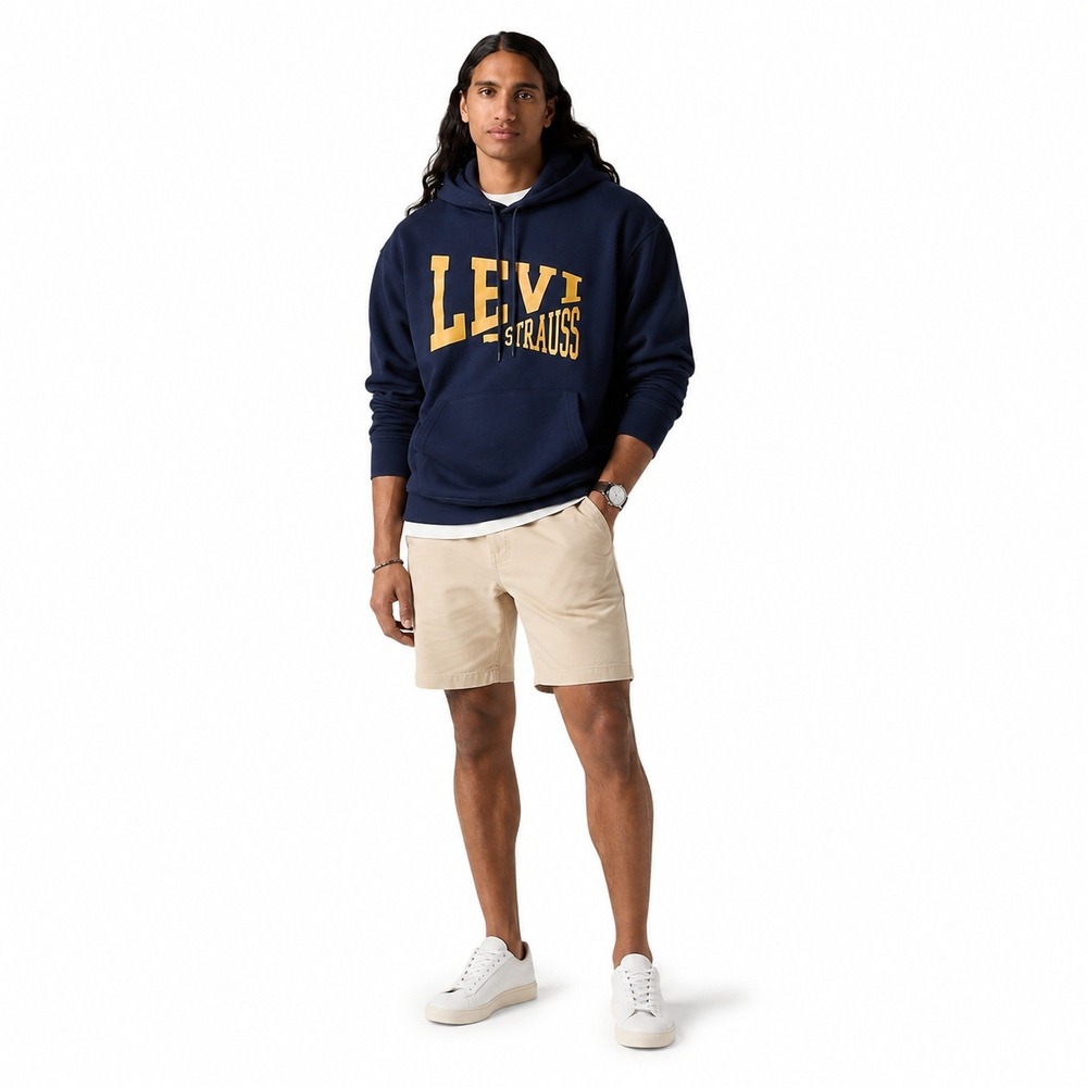 Men's Hoodie by Levi's Logo Navy Blue Size L New With Tags